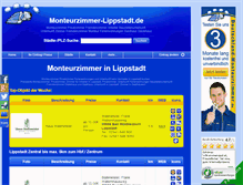 Tablet Screenshot of monteurzimmer-lippstadt.de